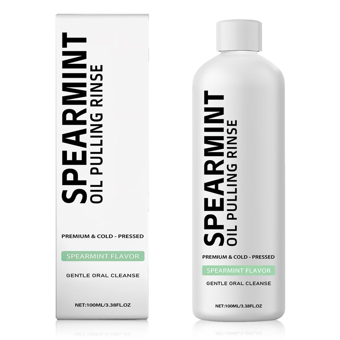 100Ml Mint Oil Pulling Mouthwash,Fresh Breath,Whitening Teeth And Gums More - Image 1