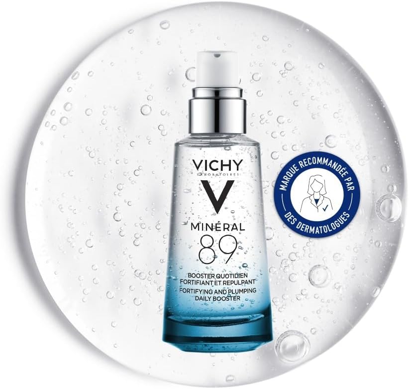 Vichy, Minéral 89, Sérum Booster Visage, Fortifie & Repulpe, Enrichi en Acide Hyaluronique & Eau Volcanique, Pour Tous Types de Peau, 50 ml - Image 1