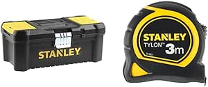 Stanley STST1-75515 Tool Box with Removable Tool Tray - 2 Organizers & Measures 3m x 13mm Bi-Material Tylon - Lightweight, Compact and Ergonomic Tape Measure - Image 1