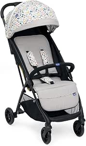 Chicco Glee Pushchair Lightweight Practical Lightweight Auto Close Comfortable Wide Seat High Quality Wheels Adjustable Backrest Sun Canopy Up to 22kg Beige - Image 1
