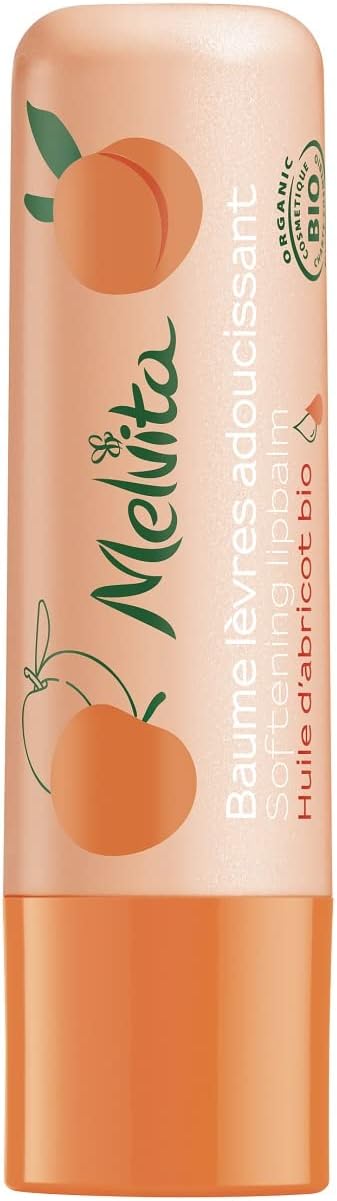 Melvita - Apricot Smoothing Lip Balm - Moisturizing Care - Instantly moisturizes, protects and smooths, Apricot oil - Natural - 5 ml - Image 1