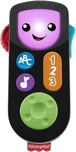 Fisher-Price My First Laugh & Wake Remote Control Multilingual Version Electronic Toy with Educational Content for Babies and Toddlers HHH26