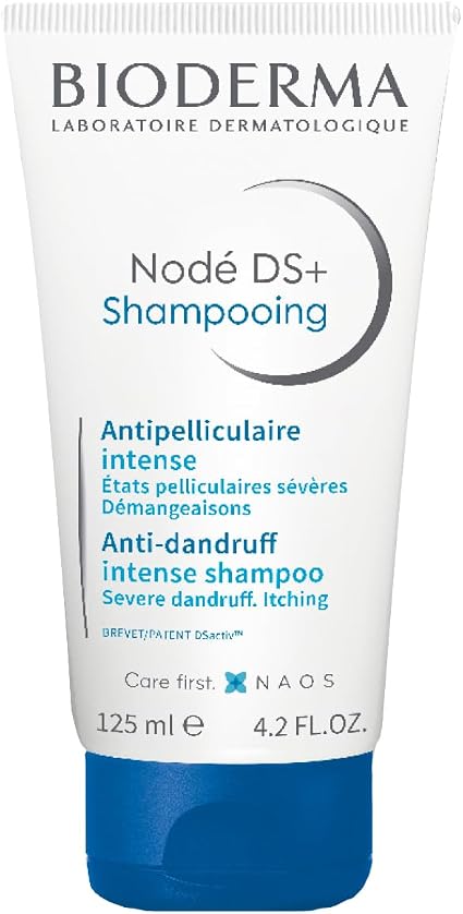 Bioderma Nodé DS+ Anti-Dandruff Shampoo - Hair and Scalp Care - Gently cleanses, reduces sebum secretion - Fresh and light fragrance - Dermatologist prescribed - 125ml tube - Image 1