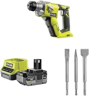 SDS+ 18V hammer drill - 4 modes: drill, punch, chisel, floating chiselling - 1,3 J Epta - capacity 16 mm- 1 4Ah battery, 1 fast charger & 3 SDS+ chisels (1 tip, 2 flat) - Image 1