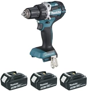 Perceuse visseuse MAKITA 18V Li-Ion Ø13 mm - 3 Batteries 18V 3.0Ah + chargeur + coffret - DDF484RF3J - Image 1