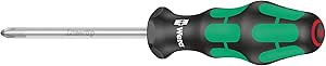 Wera 05008712001 350 Ph Screwdriver for Phillips Screws, PH 1 x 200 mm, Black/Green - Image 1