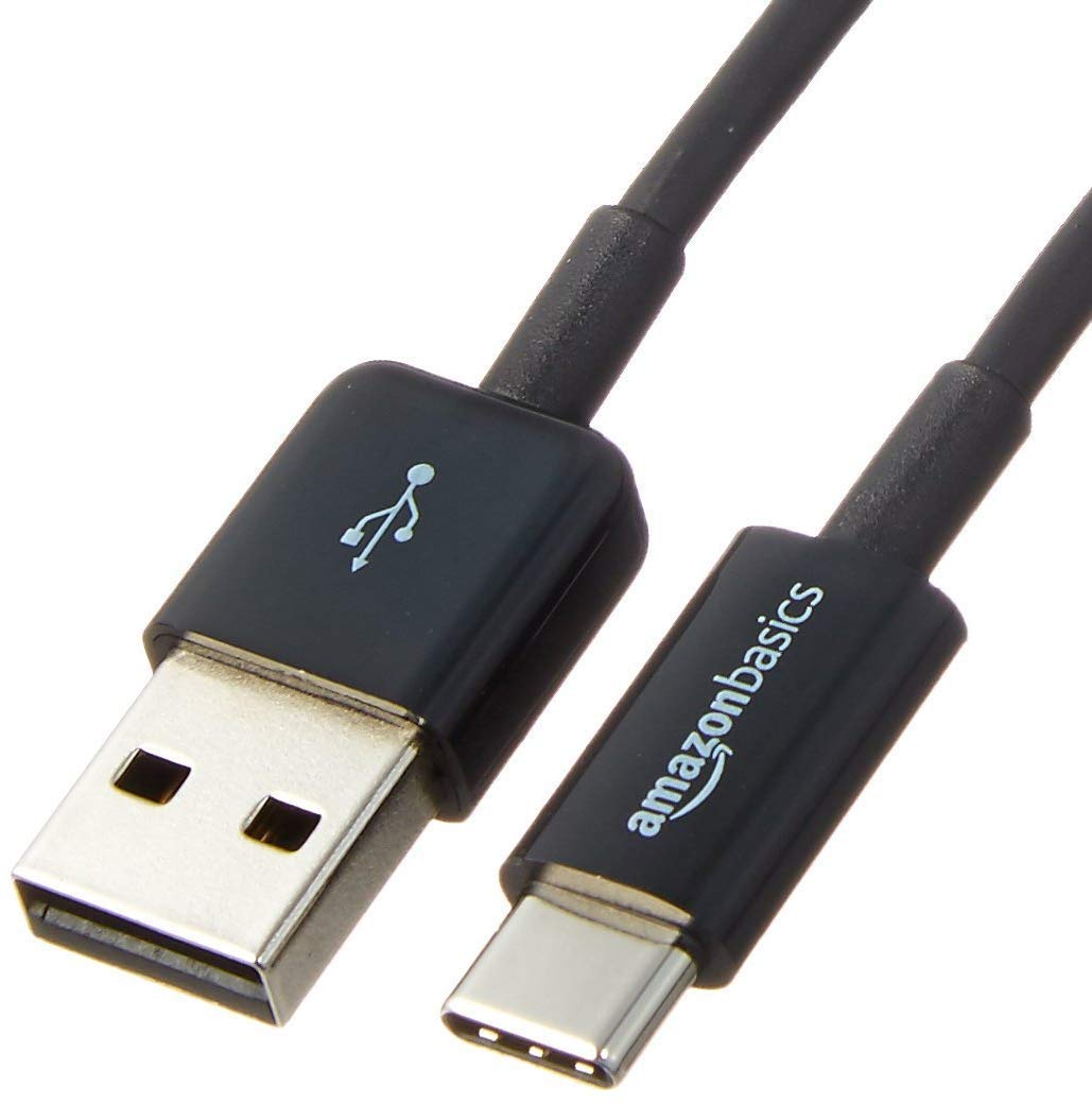 Amazon Basics USB-C to USB-A 2.0 Fast Charging Cable, 480Mbps, USB-IF Certified, for Apple iPhone 16/15, iPad, Samsung Galaxy, Tablets, Laptops, 6ft, Black - Image 1