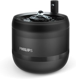 Philips Fontaine à Eau pour Chats Intelligente - Bol Anti-Déversement, Surveillance Niveau d'eau, Activation par Mouvement, Filtration 4 Niveaux, Capacité 2.2L, Facile à Nettoyer (PAW3210/02) - Image 1