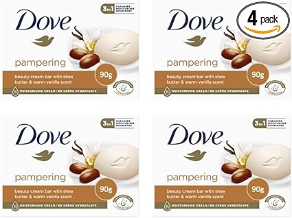 Dove Shea Butter Soap (4 x 90g) - Image 1