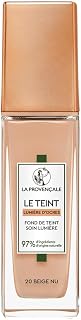 Light Care Foundation - 97% ingredients of natural origin - Medium coverage - All skin types - With Provence PDO Organic Olive Oil - Shade: 20 Nude Beige - 30 ml - Image 1