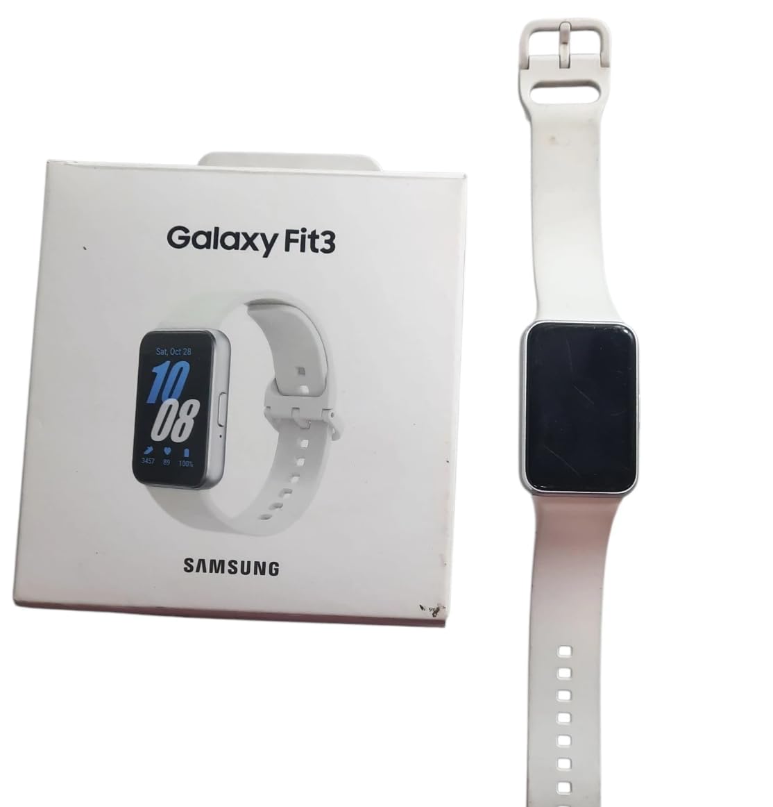 Samsung Galaxy Fit3 Smart Watch with 40mm AMOLED Display, Aluminum Body, Full Fitness and Health Tracker, Up to 13 Day Battery, Fast Charging, 5 ATM, Silver - Image 1
