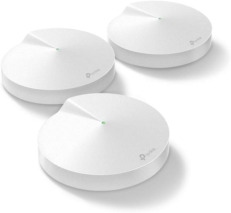 TP-Link Deco M5 Whole Home Mesh Wi-FI System, Up to 5500 sq ft Coverage, Compatible with Amazon Echo/Alexa, Antivirus Security Protection and Parental Controls, Pack of 3 - Image 1