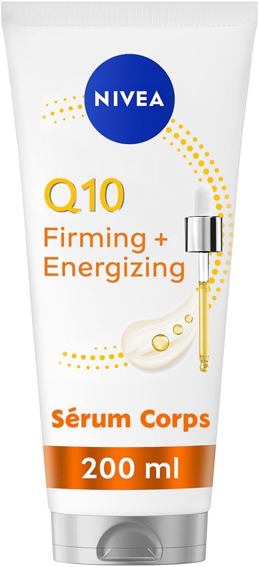 NIVEA Q10 - Serum Lait Corps Hydratant - Raffermit en 7 Jours & Revitalise la Peau - Q10, Acide Hyaluronique & Vitamine C - Texture Légère & Non Grasse - Tous Types de Peaux - 200 ml - Image 1