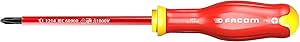 Facom Screwdriver, Red, 10 x 200 mm - Image 1