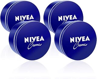 NIVEA Lot de 4 crèmes (4 x 400 ml) - Crème hydratante pour le corps - Crème pour le visage pour toute la famille - Crème universelle pour peaux douces et hydratées - Crème universelle - Image 1