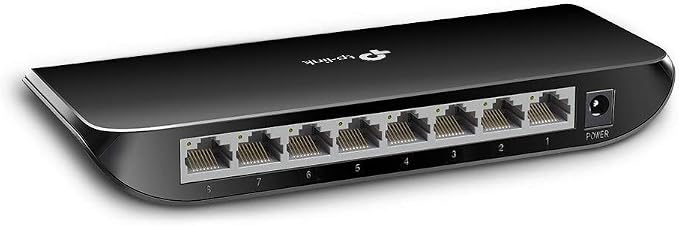 TP-Link TL-SG1008D 8 Port 10/100/1000Mbps Gigabit Ethernet Switch - Ideal Connection Sharing and Networking for Small Business and Home Offices - Image 1
