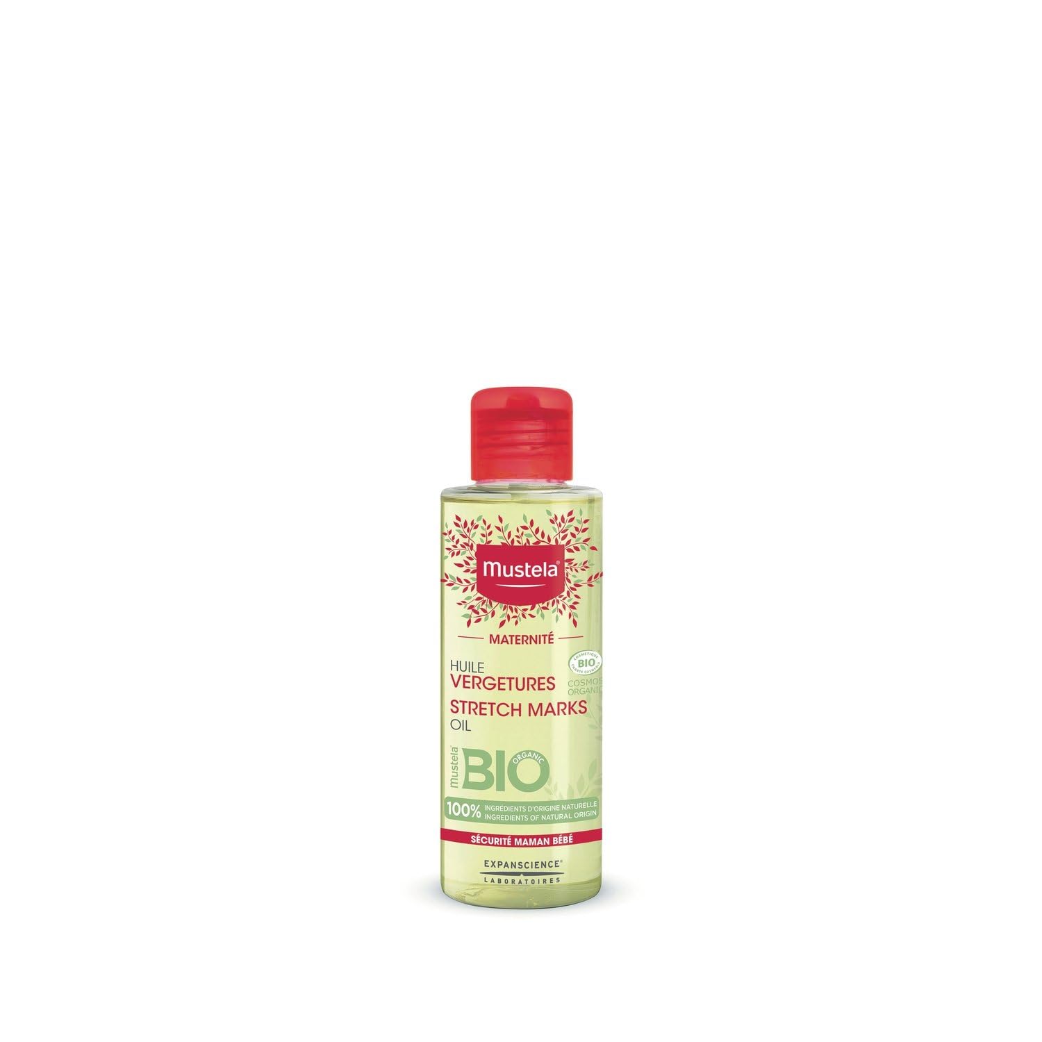 Mustela Organic Anti-Stretch Mark Oil for Mom-to-Be Nourishing and Repairing Care (105ml) - Sold by Unit - Image 1