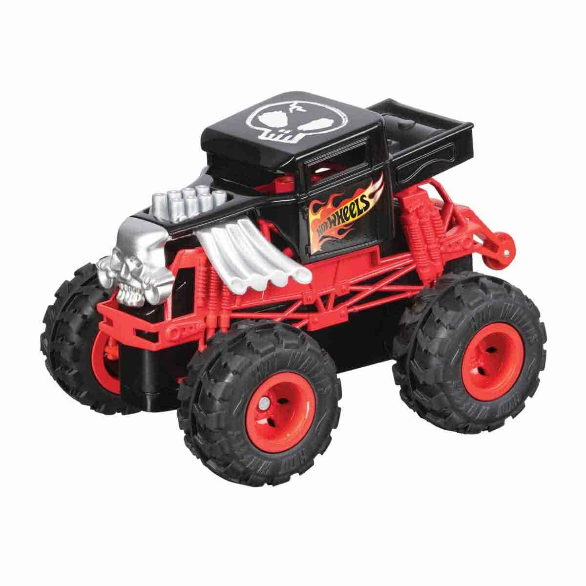 Hot Wheels - Mondo Motors - Remote Control Car - Monster Truck - Bone Shaker - Demo Derby - Race Ace - Tiger Shark - 12 cm - All-Terrain - Wheelies - Children's Toy - 3 Years and Up - 63683 - Image 1
