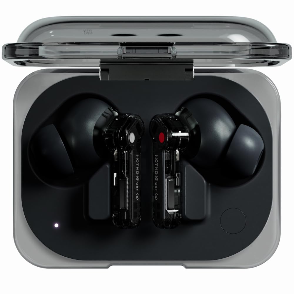 Nothing Ear (a) kopfhörer kabellos Bluetooth mit ANC, Bass-Enhance-Algorithmus und bis zu 42.5 Stunden Wiedergabezeit - Schwarz - Image 1