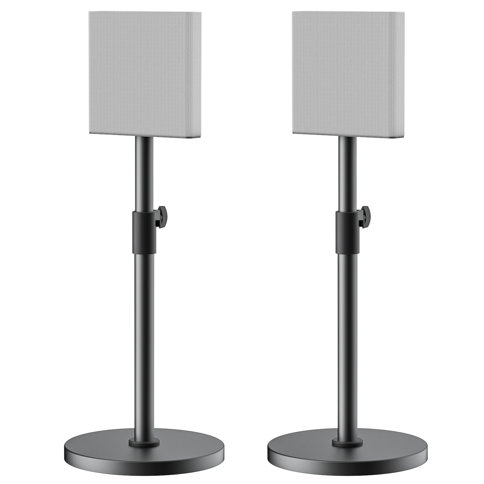 Pair of Speaker Stands for Sony Bravia Theatre Quad HT-A9M2, Height Adjustable, Cable Management (Stand Only) - Image 1