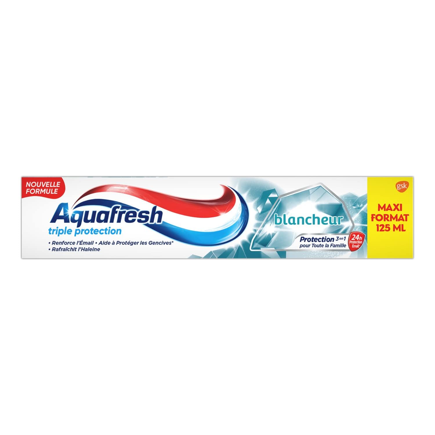 Aquafresh Triple Protection Whitening Toothpaste, Healthy Gums, For Strong Teeth and Fresh Breath Maxi Size 125 ml - Image 1