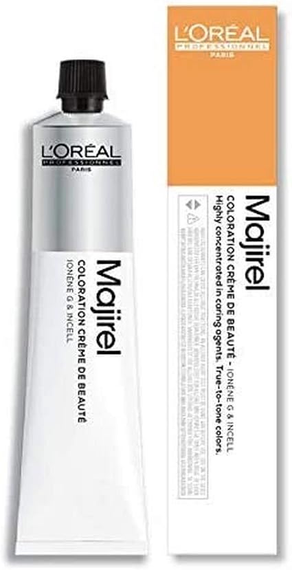 L'Oréal Professionnel, Majirel 6.3 Golden Dark Golden Blonde, Beauty Cream, Up to 100% White Hair Covers & Brings Intense Shine and Colour, 50 ml - Image 1
