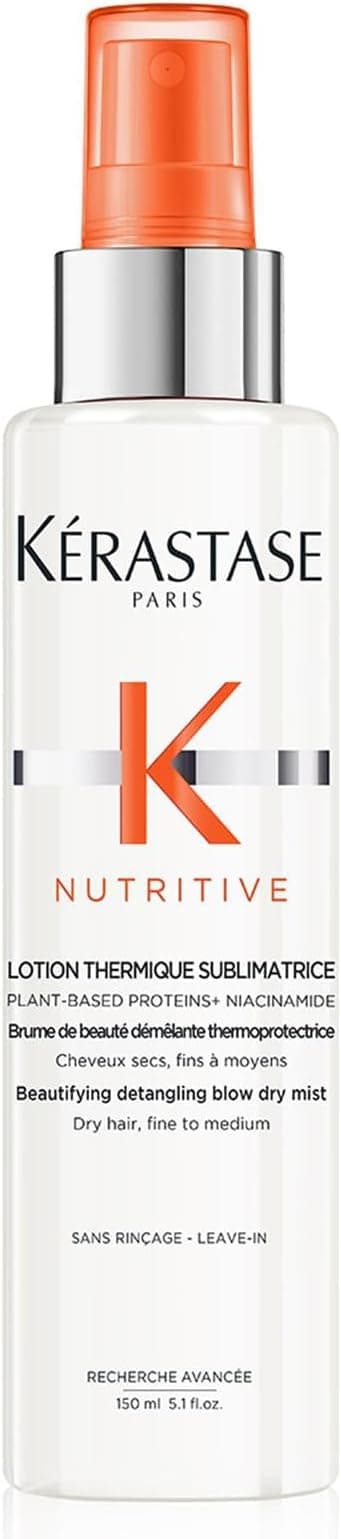 KÉRASTASE Nutritive - Sublimating Thermal Lotion - Thermoprotective & Detangling Spray - Niacinamide, Plant Proteins & Nourishing Fats - Dry to Very Dry, Fine to Medium Hair - 150 ml