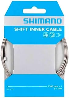 Gear Inner Wire Y60098070 Shimano Standard Inner Gear Wire 1 2 x 2100mm, Silver, 13cm UK - Image 1