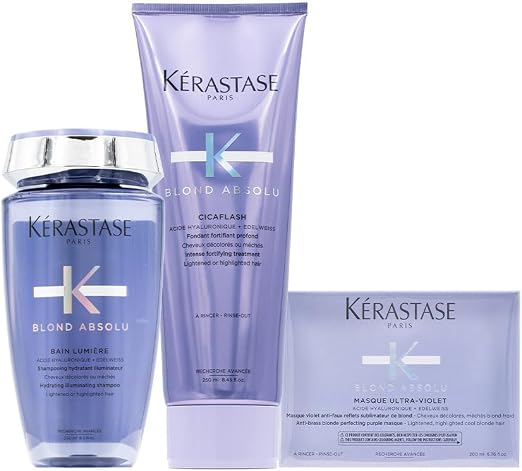 Kerastase Blond absolu Kit Shampoo Conditioner and Mask for Blonde Hair - Image 1