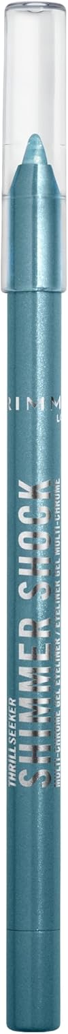 Rimmel Thrill Seeker Shimmer shock Crayon, Eyeliner, Eyeliner Gel Waterproof Multichrome, Crayon Liner, Couleur changeante irisée, Glisse sans effort, Ne coule pas, 1,2 g, 005 Electric Breeze - Image 1