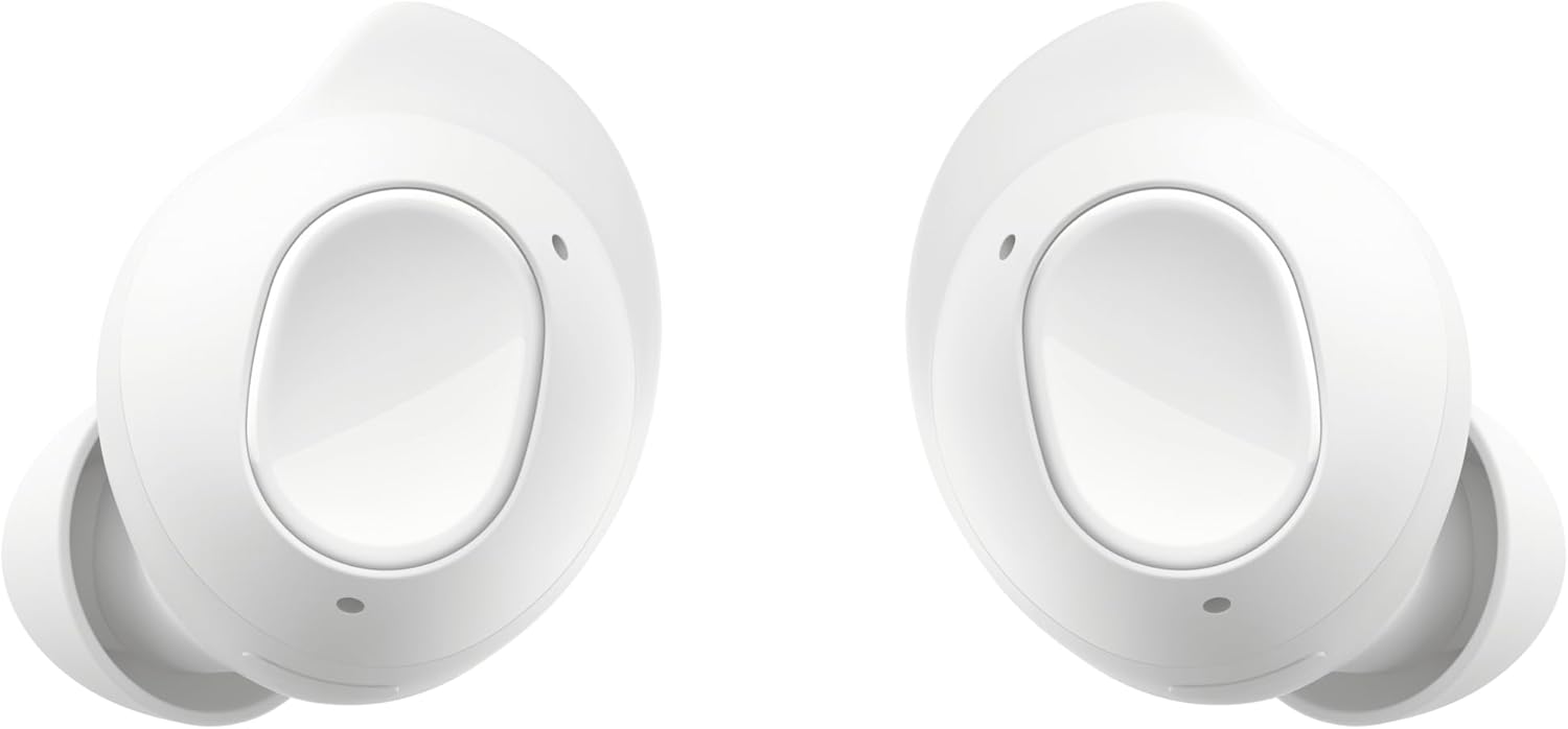 Samsung Galaxy Buds FE Wireless Bluetooth Headphones with Back Case Bean, ANC, 3 Microphones, Touch Control, Deep Bass, Charging Cable, White - Image 1