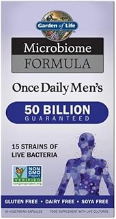 Formulated Once Daily Men's Probiotics Probiotics, 30 Veggie Capsules - Image 1
