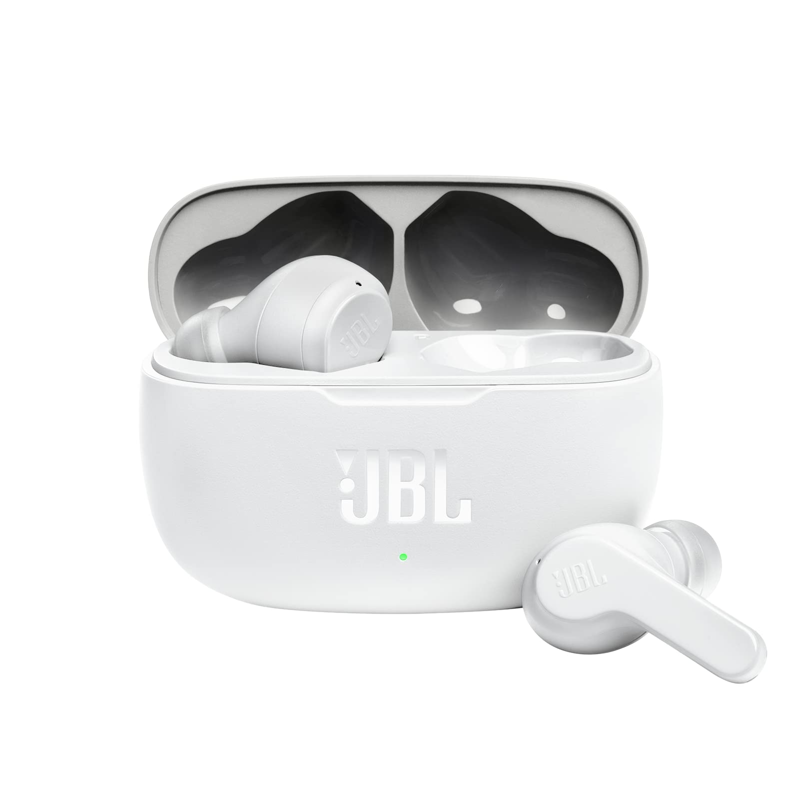 JBL Wave 200TWS True Wireless In-Ear Headphones with Bluetooth Technology and Voice Assistant - Up to 25 Hours Battery Life - Includes Charging Case - White - Image 1