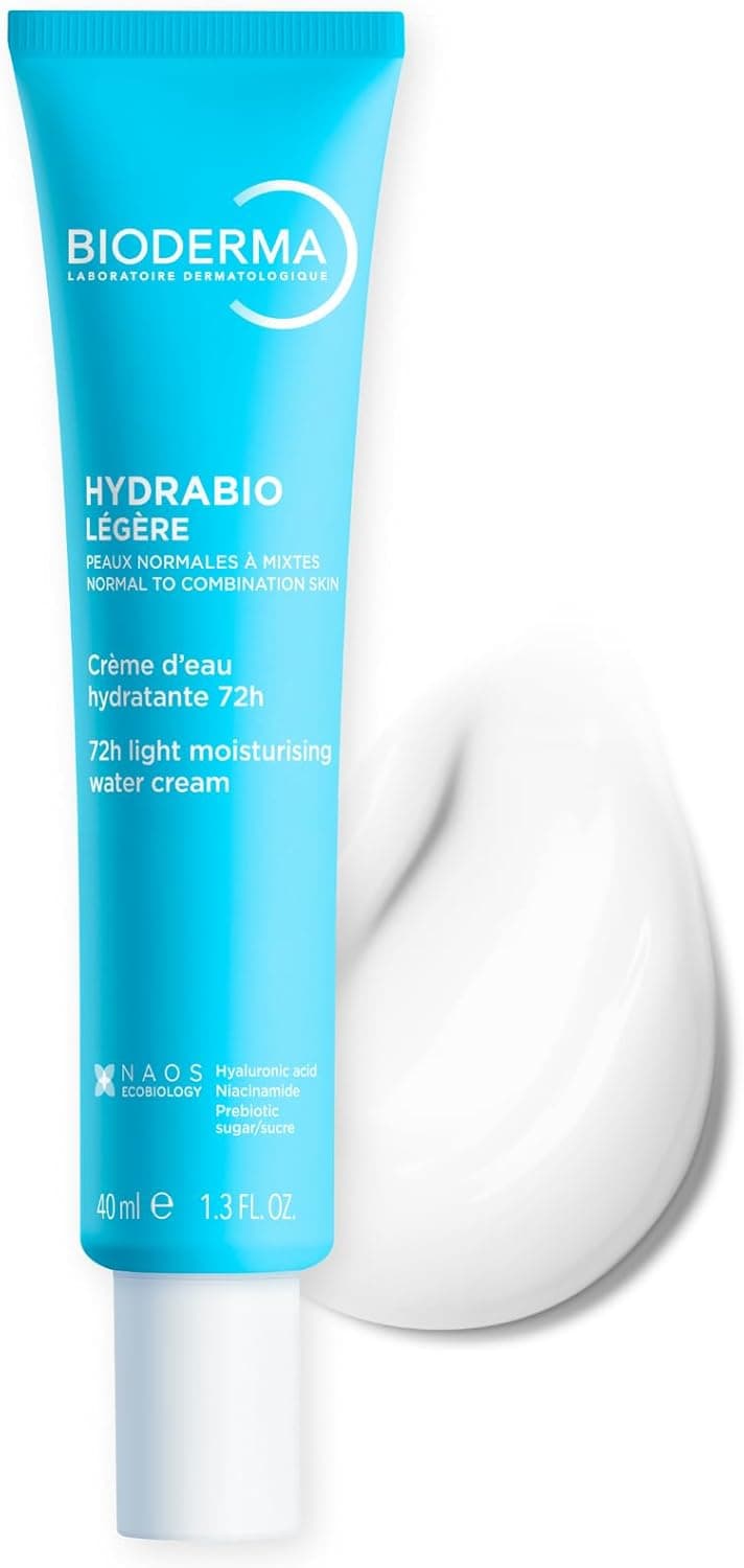 Bioderma HYDRABIO Gel-Crème 40ml, Hydrate intensément et durablement – Lisse le grain de peau, Peaux déshydratées, sensibles et en manque d'éclat – Peaux normales à mixtes