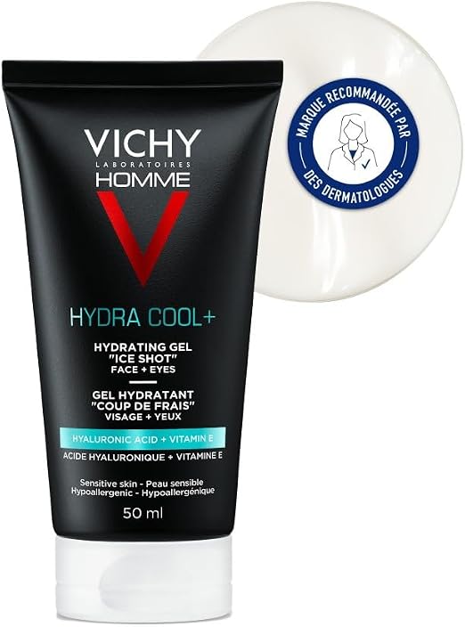 Vichy Men, Hydra Cool, Moisturizing Gel, Fresh Pack, For Dry Skin, 50 ml - Image 1