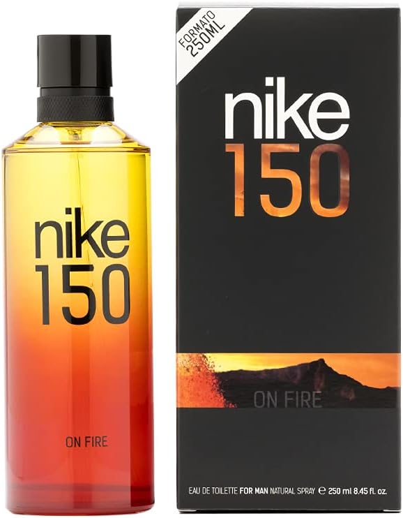 NIKE - On Fire, Eau de Cologne pour homme, 250 ml, Parfum format spray, Eau de toilette naturelle et masculine, Arôme boisé oriental, Parfum frais, sensuel et longue durée - Image 1