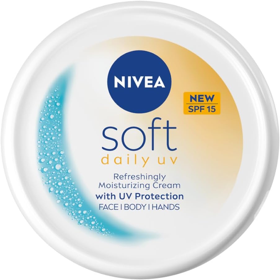 NIVEA Crème Hydratante Intense Douce et légère avec Huile de Jojoba et Vitamine E pour Visage, Corps et Mains Protection SPF 15, 200 ml - Image 1