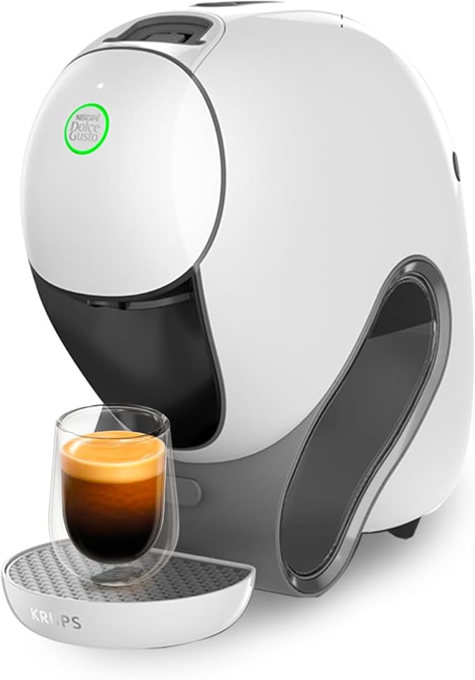 Nescafé Dolce Gusto NEO CAFFE - KRUPS Coffee Machine for Compostable Pods - Patented SmartBrew 3-in-1 Technology - Connected Coffee Maker - Black Coffee, KP830110, White - Image 1
