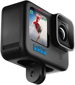 GoPro HERO10 Black - Waterproof Action Camera with Touch Front and Rear LCD Screens, Ultra HD 5.3K60 Video, 23MP Photos, 1080P Live Stream, Webcam, Stabilization