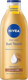 NIVEA Sun Touch Lotion pour le corps (400 ml), crème hydratante pour le corps à l'extrait de ginkgo et à l'huile de pépins de raisin - Image 1
