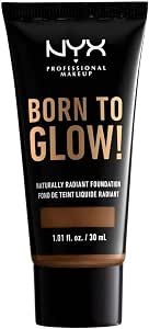 NYX Professional Makeup Born to Glow Radiance Foundation, Radiant Finish, Modular Medium Coverage, Vegan Formula, Shade : Mocha - Image 1