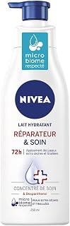 NIVEA Lait Hydratant Réparateur & Soin 72h Peaux Extra Sèches & Tiraillées (1x250 ml), Lait corps au concentré de soin NIVEA & Dexpanthenol, Soin corps peau très sèche - Image 1