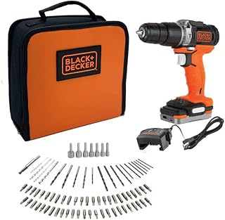 BLACK+DECKER Perceuse visseuse à percussion sans fil 12 V + 80 accessoires + 1 batterie 1,5 Ah + 1 sac de transport - BLACK+DECKER - BDCHD12S1A-QW - Image 1