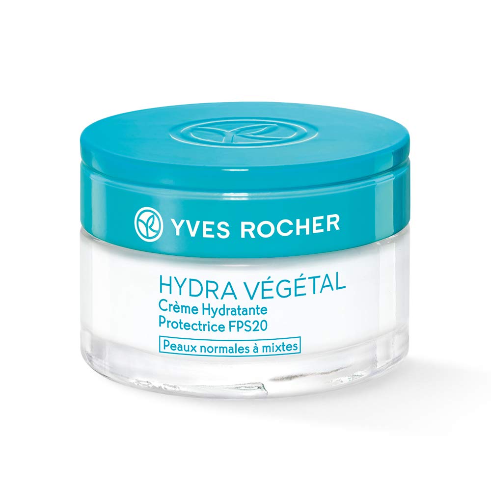 Yves Rocher Hydra VÉGÉTAL Crème hydratante protectrice 50 ml | Soin de jour hydratant avec SPF 20 - Image 1