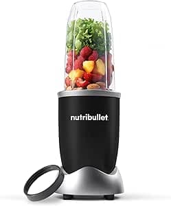 NutriBullet Pro 900, Electric Blender, Chopper, Blender for Smoothie, Multifunctional Blender, Power 900 Watts, NB904B, Black