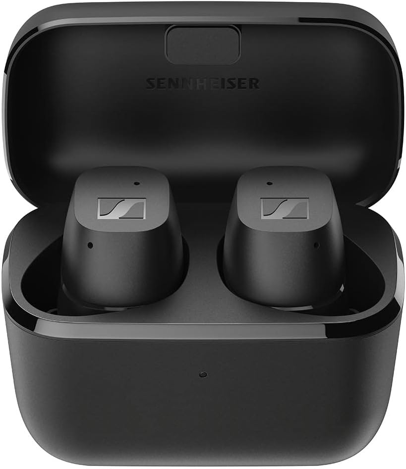 Sennheiser CX True Wireless Earphones - In-Ear BT Earphones for Music and Calling, Passive Noise Reduction, Customizable Touch Controls, Deep Bass, IPX4, 27 Hour Battery, Black - Image 1