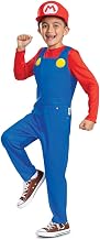 Super Mario Bros Nintendo Déguisement Enfant Mario avec Salopette et Casquette Rouge - Taille M (7-8 Ans) - Licence Officielle du Jeu Vidéo - Costume Garçon pour Halloween, Anniversaire - Image 1