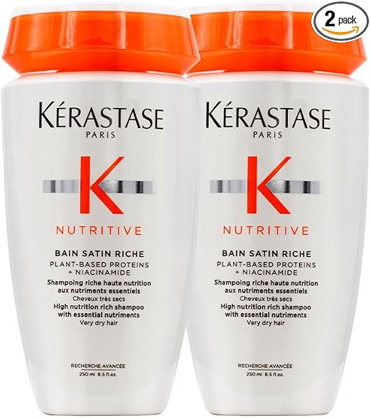 Kerastase Nutritive Duo Pack: Bain Satin 2 Shampoo For Dry, Sensitized Hair 250 ml x 2 - Image 1