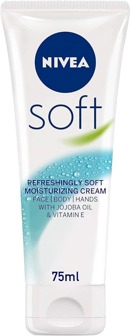 NIVEA Soft 75 ml MOISTURISING CREAM FACE/BODY/HANDS NEW - TRAVEL SIZE Nivea - Image 1