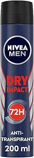 NIVEA MEN Déodorant Spray Dry Impact (1 x 200 ml), déodorant homme protection efficace 72 h, anti-transpirant aisselles testé et approuvé dans les situations du quotidien - Image 1